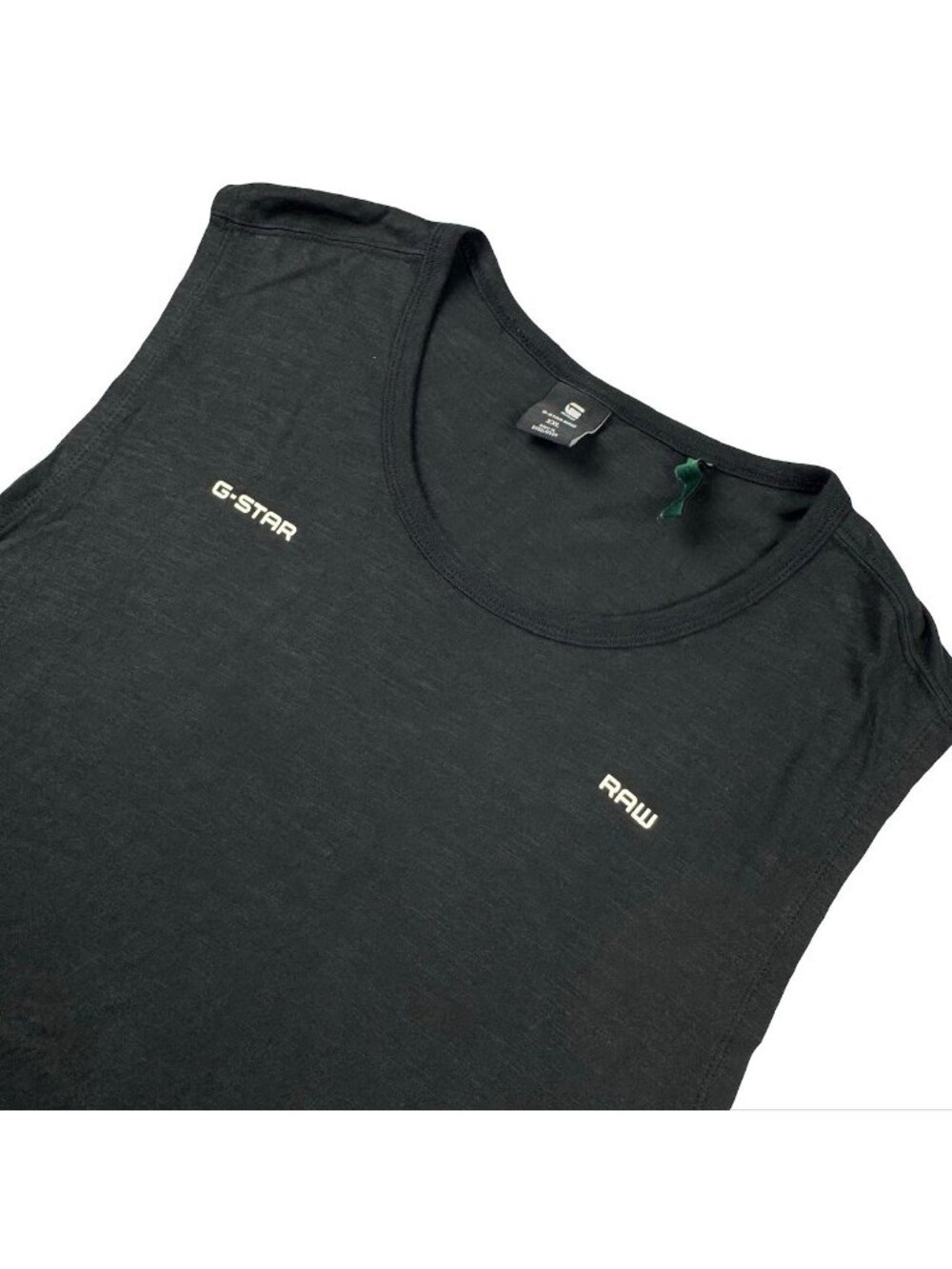 G-Star Raw Men's Organic Cotton Sleeveless T-Shirt Black• 2XL